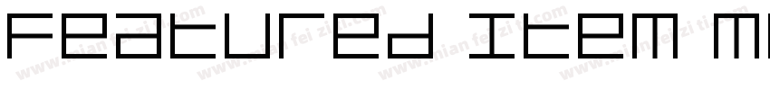 Featured Item Medium字体转换
